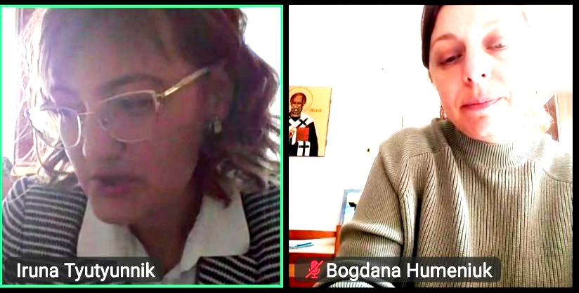 Гарант ОП магістерського рівня Ірина Тютюнник обговорює із представниками коледжів Богданою Гуменюк і Оксаною Поберейко можливості вдосконалення практичної складової